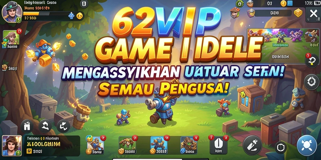 Tampilan gameplay seru dari 62VIP yang menyenangkan dan interaktif.