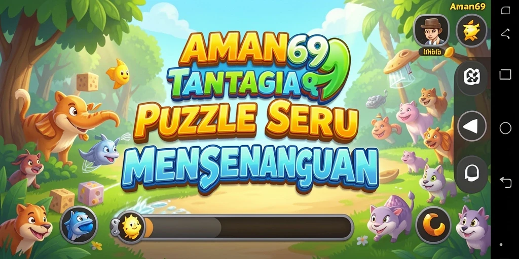 Tampilan gameplay Puzzle yang menegangkan dan menarik di AMAN69.