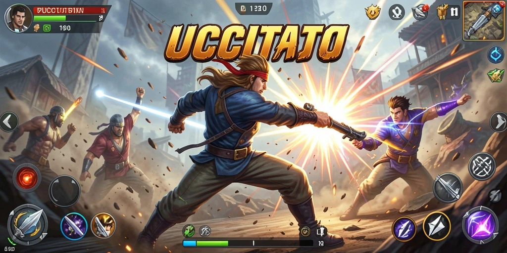 Screenshot gameplay CUCUTOTO menampilkan aksi pertarungan yang mendebarkan.