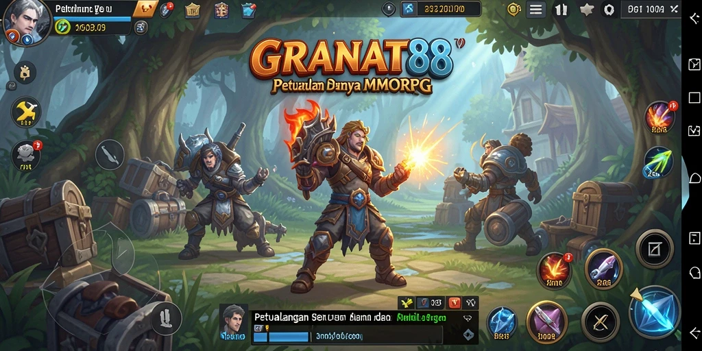 Tangkapan layar menunjukkan aksi seru dalam pertarungan MMORPG.