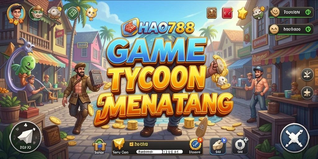 Screenshot gameplay HAO788 yang menampilkan momen membangun bisnis.