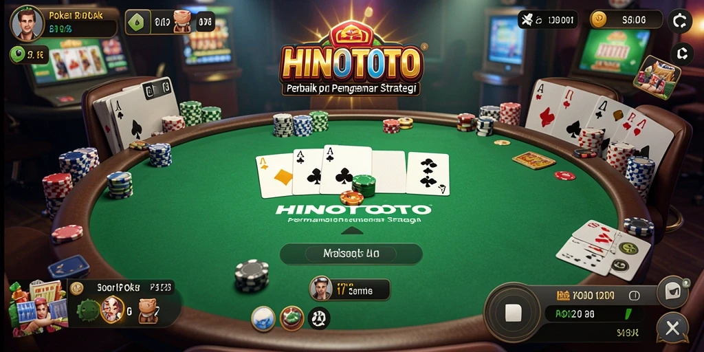 Tampilan gameplay HINOTOTO yang menarik dan interaktif di dunia Poker.