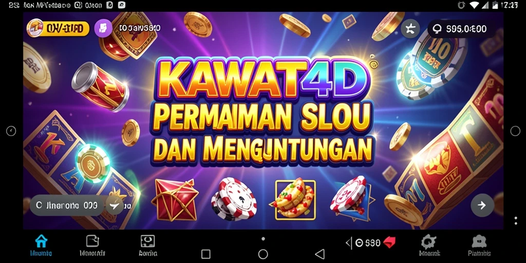 Tampilan gameplay Slot KAWAT4D yang mengasyikkan dan menarik.