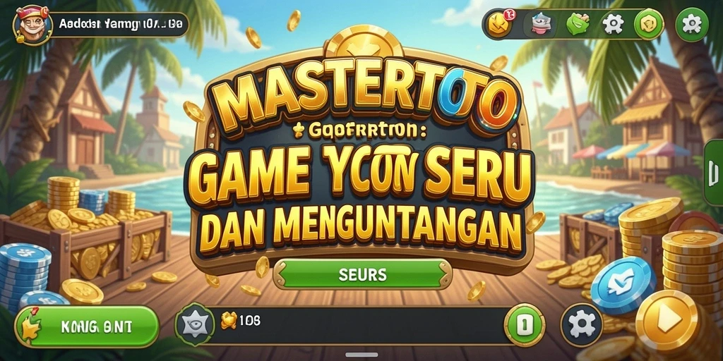 Tampilan gameplay seru MASTERTOTO dengan elemen Tycoon yang menantang.
