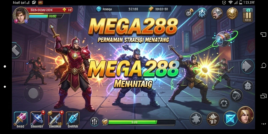 Tampilan gameplay MEGA288 yang intens dan strategis.