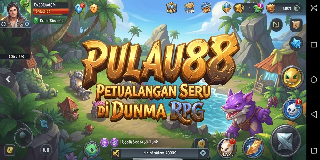 Screenshot PULAU88 menampilkan momen seru dari gameplay RPG.