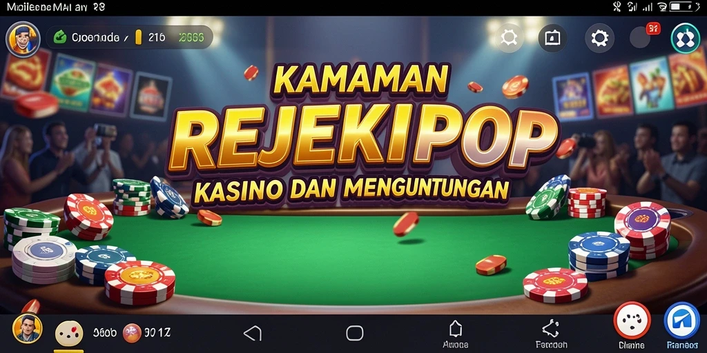 Screenshot gameplay REJEKIPOP yang menunjukkan keseruan permainan Kasino.