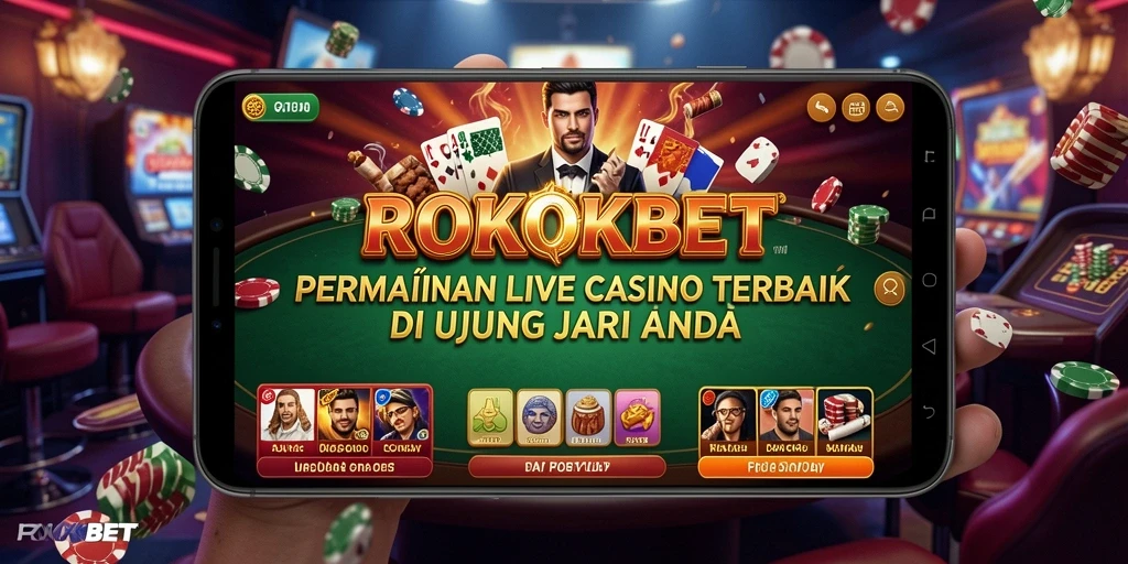 Tampilan gameplay Live Casino di ROKOKBET yang imersif dan menarik.