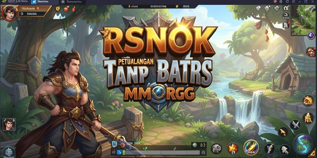 Tampilan gameplay RSNOK yang penuh aksi dan petualangan MMORPG.