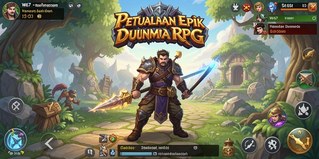 Tampilan gameplay <strong>W67</strong> yang menegangkan dan penuh aksi.