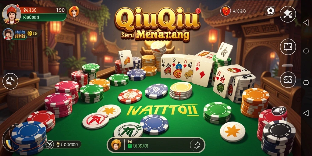 Tampilan menarik dari gameplay QiuQiu WATITOTO.